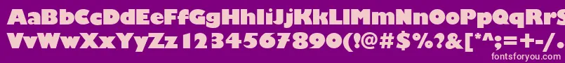 ChantillyDisplayRegular Font – Pink Fonts on Purple Background