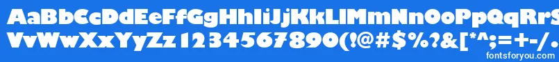 ChantillyDisplayRegular Font – White Fonts on Blue Background
