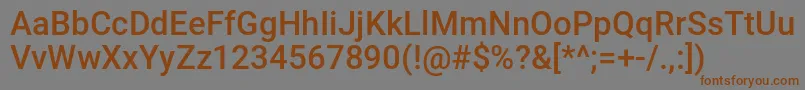 Severina Font – Brown Fonts on Gray Background