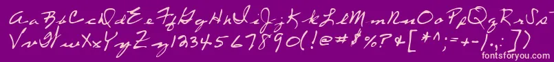 Weitere Informationen zur Lehn053-Schriftart Lehn053-Schriftart – Rosa Schriften auf violettem Hintergrund
