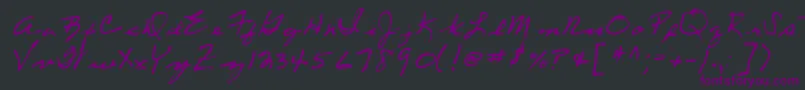 Lehn053 Font – Purple Fonts on Black Background