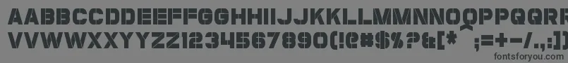 フォントCoulsonCondensed – 黒い文字の灰色の背景