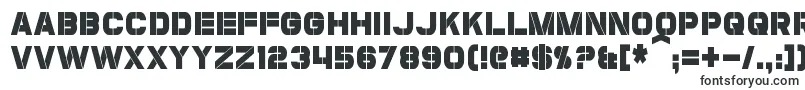 Шрифт CoulsonCondensed – трафаретные шрифты