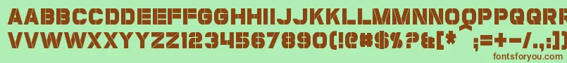 CoulsonCondensed Font – Brown Fonts on Green Background