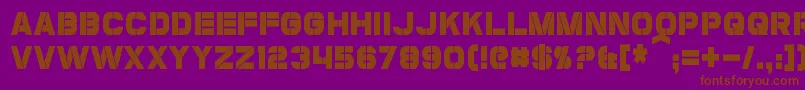 CoulsonCondensed Font – Brown Fonts on Purple Background