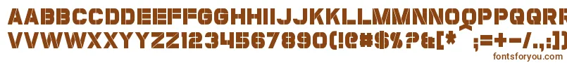 CoulsonCondensed-Schriftart – Braune Schriften auf weißem Hintergrund