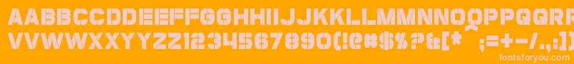 CoulsonCondensed Font – Pink Fonts on Orange Background