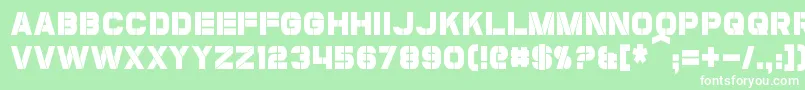 CoulsonCondensed Font – White Fonts on Green Background