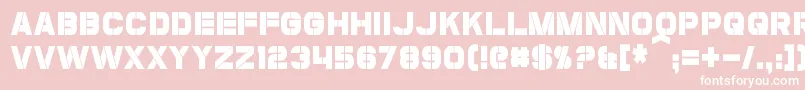 CoulsonCondensed Font – White Fonts on Pink Background