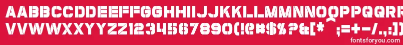 CoulsonCondensed Font – White Fonts on Red Background