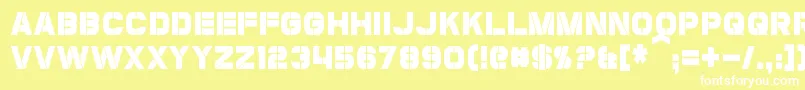 CoulsonCondensed Font – White Fonts on Yellow Background