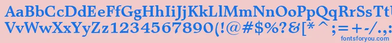 MattAntiqueBoldBt Font – Blue Fonts on Pink Background