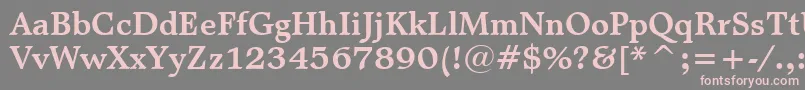 MattAntiqueBoldBt Font – Pink Fonts on Gray Background