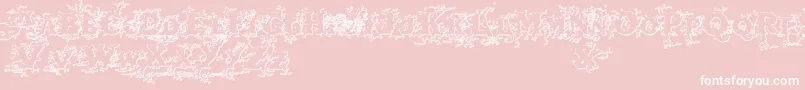 Darkwoodbeveled Font – White Fonts on Pink Background