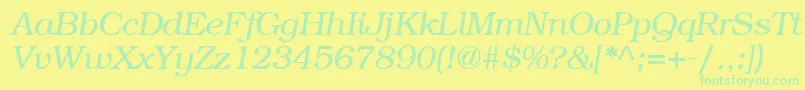 Lisätietoja BookplateItalic-fontista BookplateItalic-fontti – vihreät fontit keltaisella taustalla