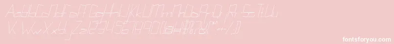 Kuppelultracondenseitalickuppel Font – White Fonts on Pink Background