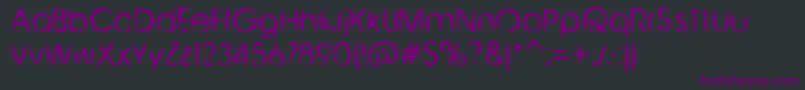 Шрифт ChineseBrush – фиолетовые шрифты на чёрном фоне