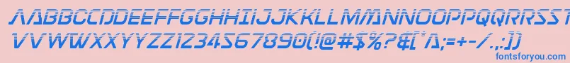 Discotechiahalf Font – Blue Fonts on Pink Background