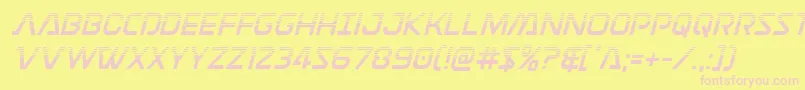 Discotechiahalf Font – Pink Fonts on Yellow Background