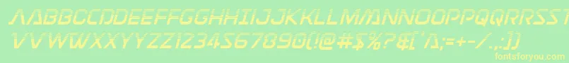 Discotechiahalf Font – Yellow Fonts on Green Background