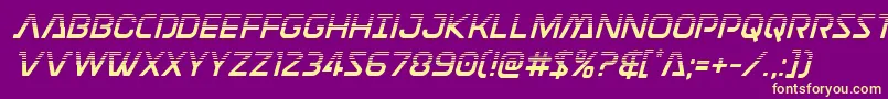 Discotechiahalf Font – Yellow Fonts on Purple Background