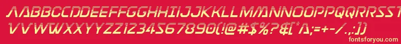 Discotechiahalf Font – Yellow Fonts on Red Background