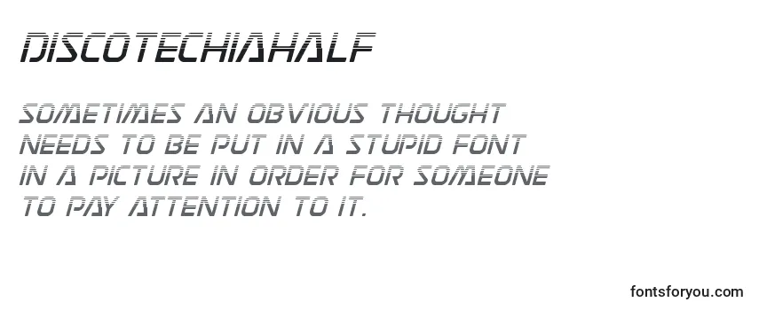 Review of the Discotechiahalf Font