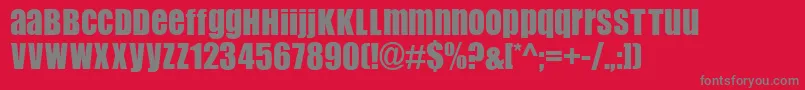 Flip ffy Font – Gray Fonts on Red Background