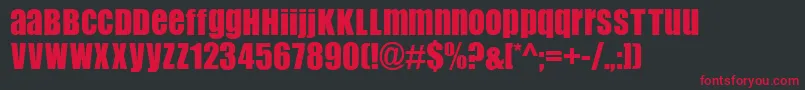 Flip ffy Font – Red Fonts on Black Background