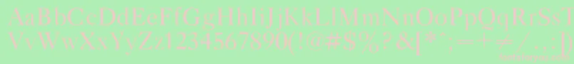 Gazetatitulc Font – Pink Fonts on Green Background