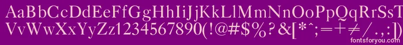 Gazetatitulc Font – Pink Fonts on Purple Background