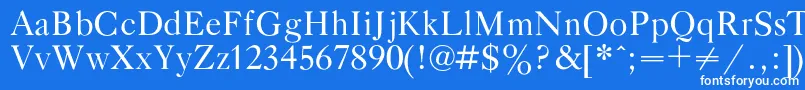 Gazetatitulc Font – White Fonts on Blue Background