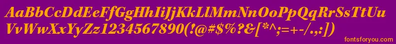 KeplerstdBlackit Font – Orange Fonts on Purple Background