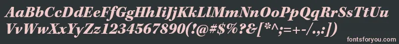 KeplerstdBlackit Font – Pink Fonts on Black Background