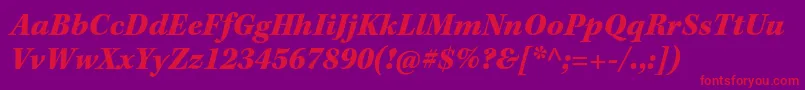 KeplerstdBlackit Font – Red Fonts on Purple Background