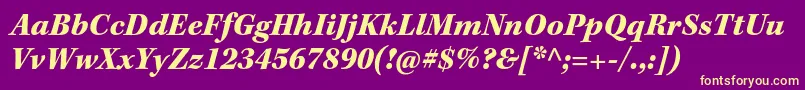 KeplerstdBlackit Font – Yellow Fonts on Purple Background