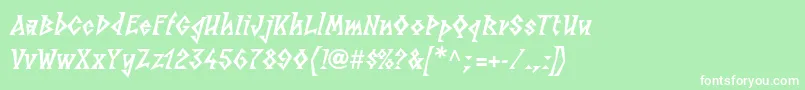 LinotypesunbursteastHeavy Font – White Fonts on Green Background