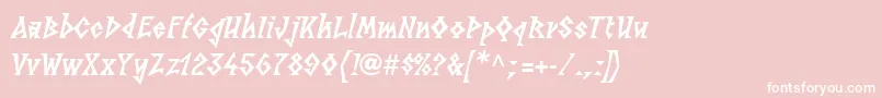 LinotypesunbursteastHeavy Font – White Fonts on Pink Background