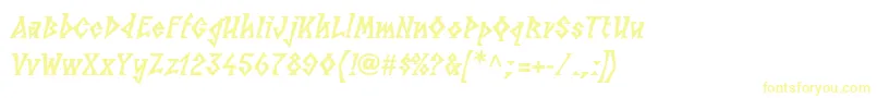 LinotypesunbursteastHeavy-Schriftart – Gelbe Schriften