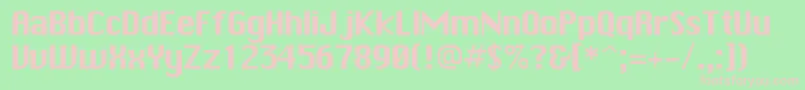 ChicagoPlain.001.001 Font – Pink Fonts on Green Background