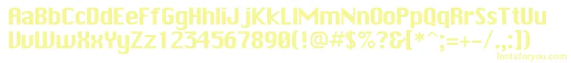 Шрифт ChicagoPlain.001.001 – жёлтые шрифты