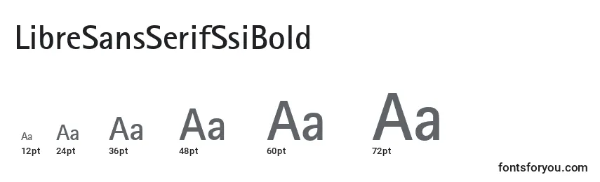 Размеры шрифта LibreSansSerifSsiBold