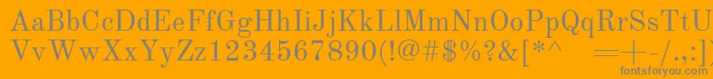 OldstandardRegular Font – Gray Fonts on Orange Background