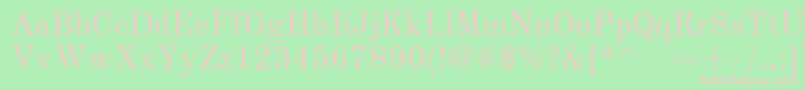 OldstandardRegular Font – Pink Fonts on Green Background