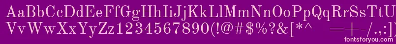 OldstandardRegular Font – Pink Fonts on Purple Background