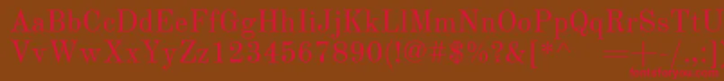 OldstandardRegular Font – Red Fonts on Brown Background