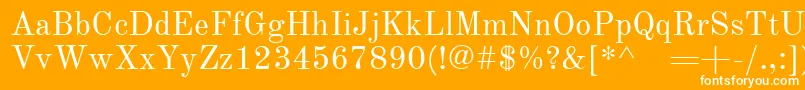 OldstandardRegular Font – White Fonts on Orange Background