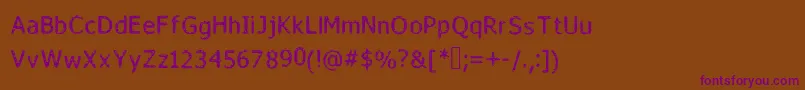 Fada Font – Purple Fonts on Brown Background