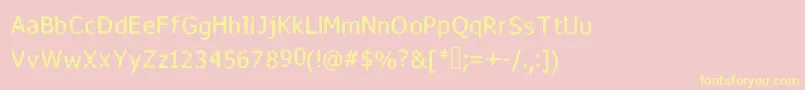 Fada Font – Yellow Fonts on Pink Background