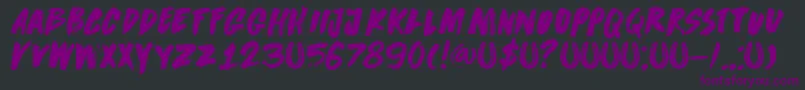 DkDirrrty Font – Purple Fonts on Black Background